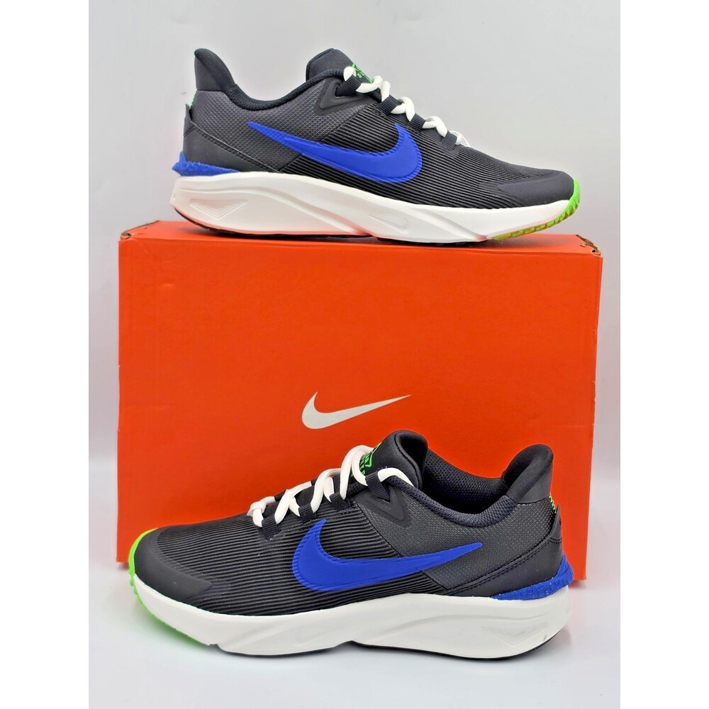 Nike Star Runner 4 NN GS Black Racer Blue Youth 6Y| 7W DX7615 004 NIB